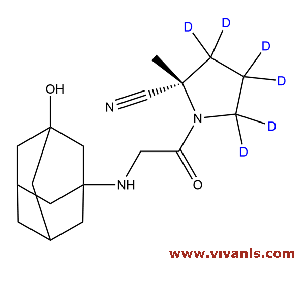 Stable Isotope Labeled Compounds-Vildagliptin D6-1663668852.png